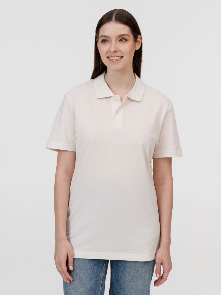 Рубашка поло унисекс Pulse, молочно-белая / Миниатюра модельного (1000)