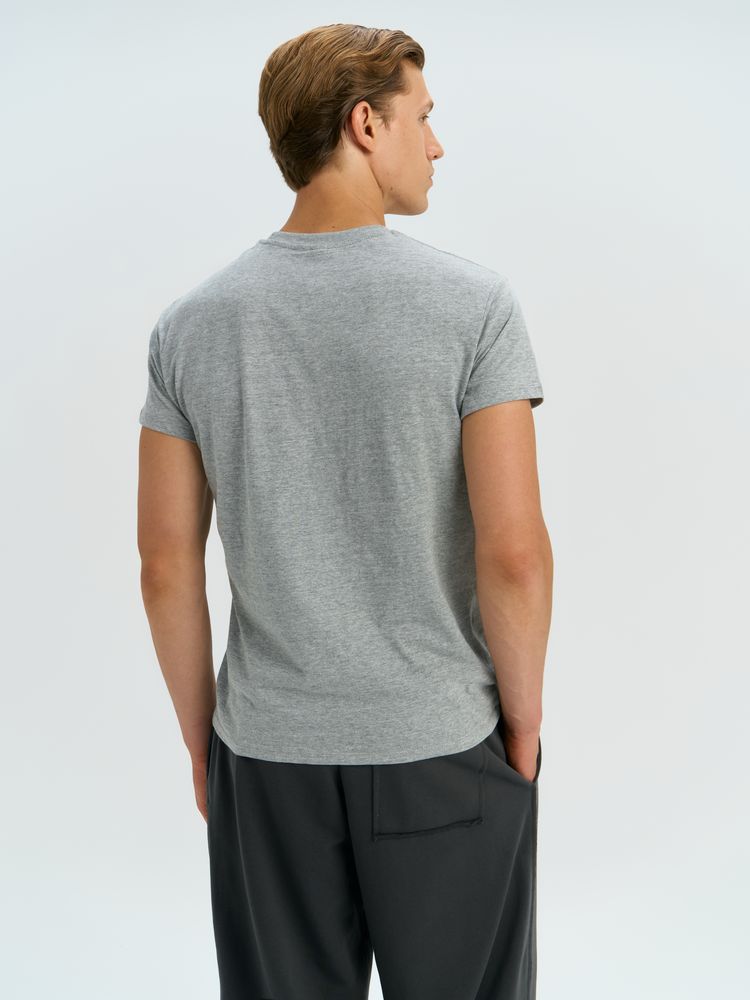 Футболка унисекс Regent 150, серый меланж / Миниатюра модельного (1000)