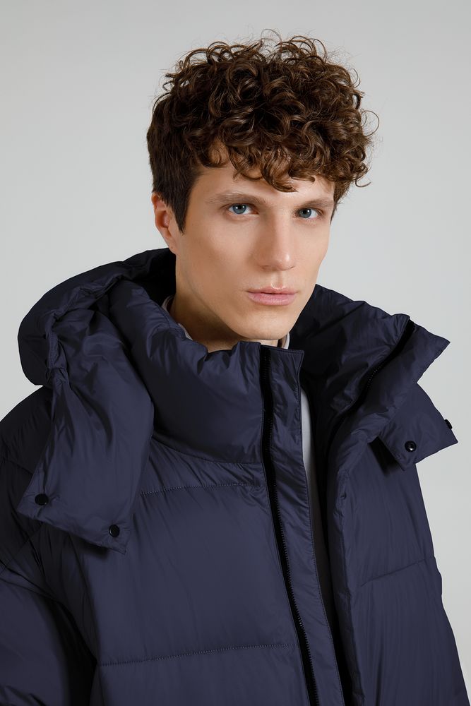 Пуховик унисекс Kapsula, темно-синий / Миниатюра модельного (1000)