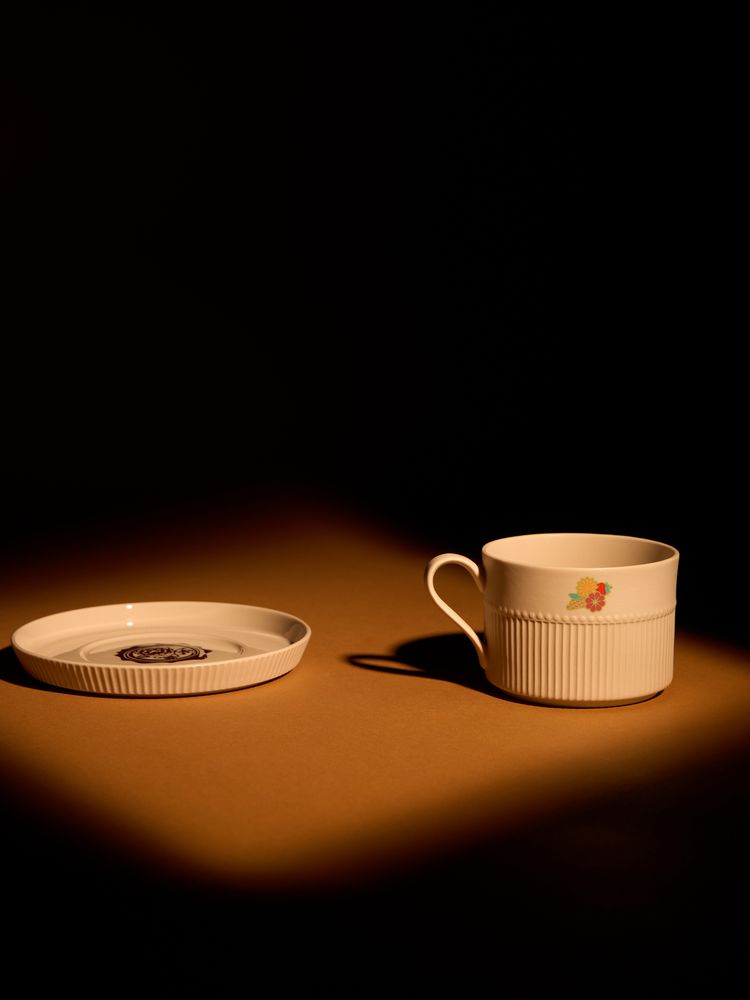 Чайная пара Pastello Moderno, бежевая / Миниатюра имиджевого (1000)