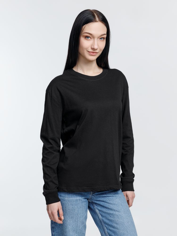 Футболка унисекс с длинным рукавом Pioneer LSL, черная / Миниатюра модельного (1000)