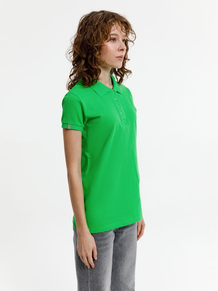 Рубашка поло женская Virma Premium Lady, зеленое яблоко / Миниатюра модельного (1000)