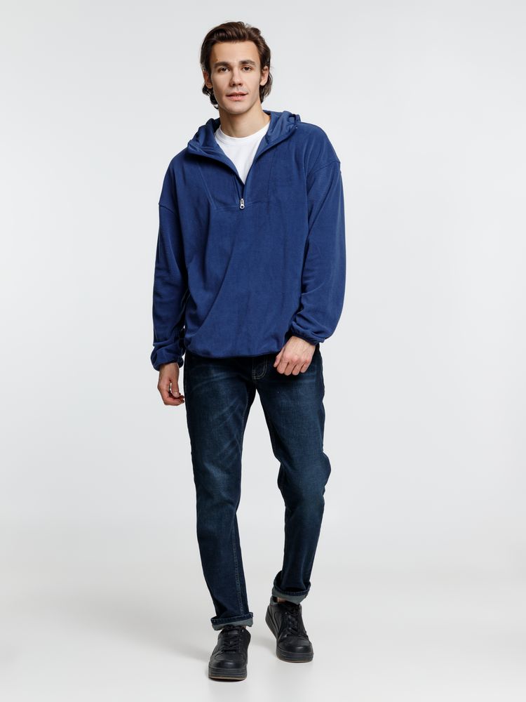 Анорак флисовый унисекс Fliska, темно-синий / Миниатюра модельного (1000)