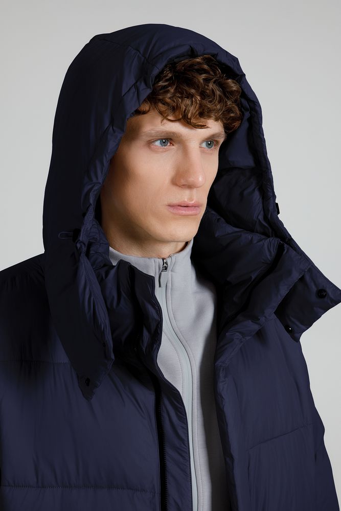 Пуховик унисекс Kapsula, темно-синий / Миниатюра модельного (1000)