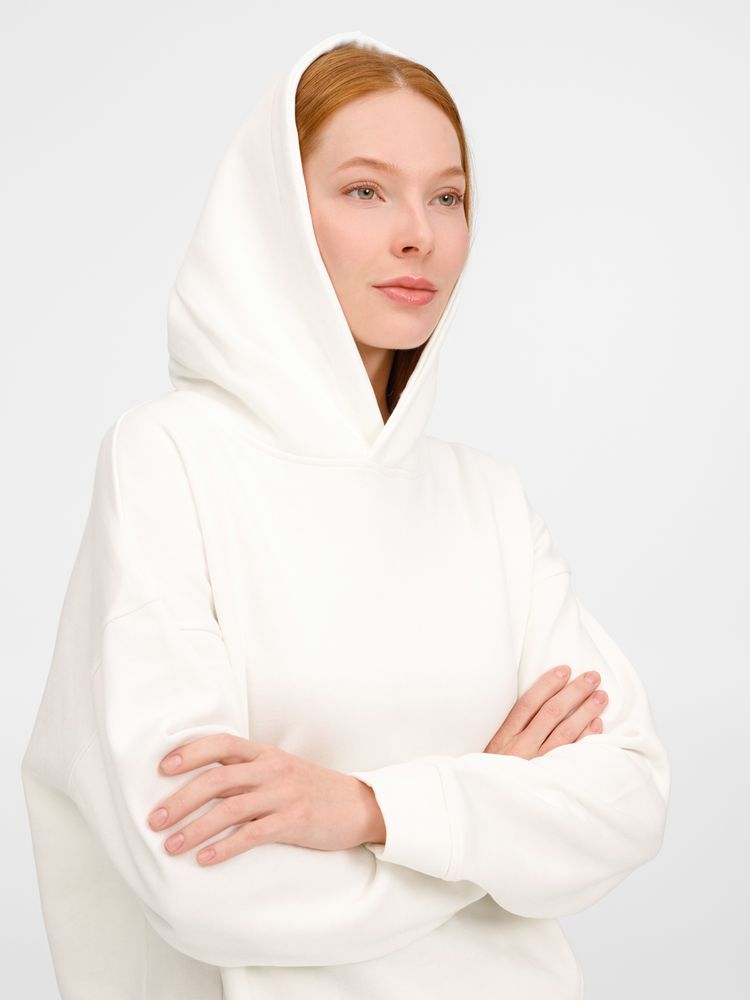 Худи оверсайз унисекс Tolla, молочное / Миниатюра модельного (1000)