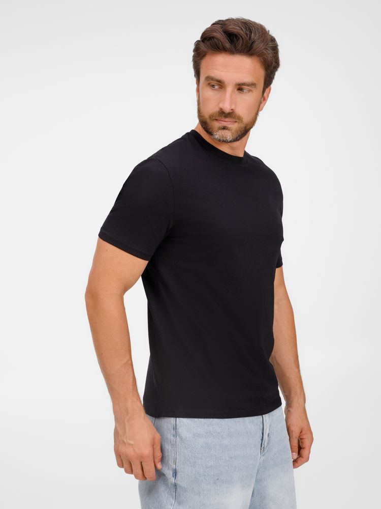 Футболка унисекс T-Bolka 180, черная / Миниатюра модельного (1000)