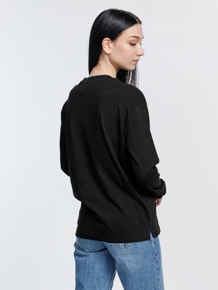 Футболка унисекс с длинным рукавом Pioneer LSL, черная / Миниатюра модельного (1000)