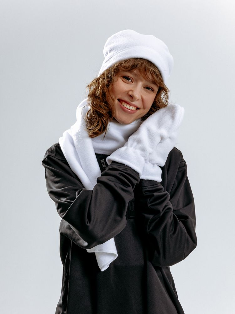 Шарф Fleecy, белый / Миниатюра модельного (1000)