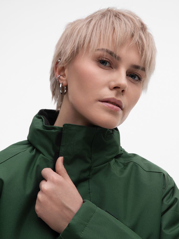 Куртка на стеганой подкладке Robyn, темно-зеленая / Миниатюра модельного (1000)