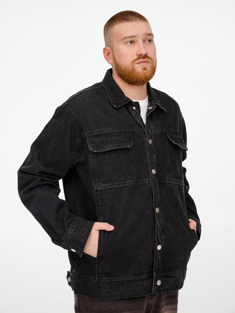 Куртка джинсовая O2, черная / Миниатюра модельного (1000)