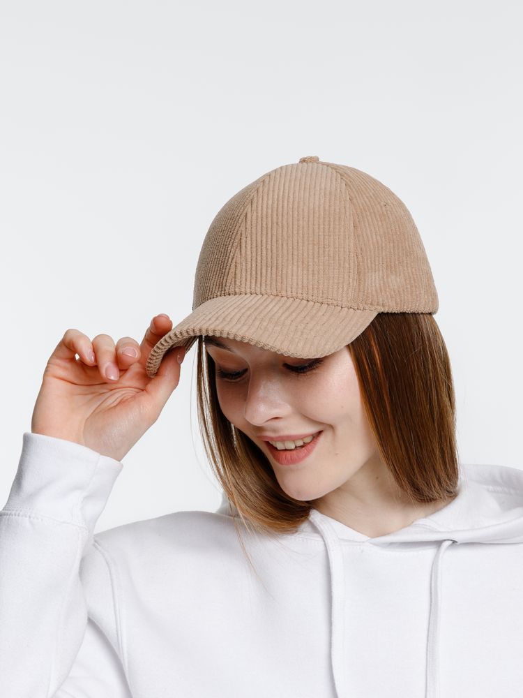 Бейсболка Soft Core, бежевая / Миниатюра модельного (1000)