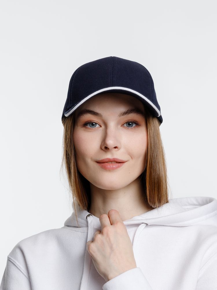 Бейсболка Spiker, темно-синяя с белым / Миниатюра модельного (1000)