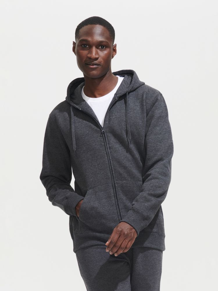 Толстовка мужская на молнии с капюшоном Seven Men, темно-синяя / Миниатюра имиджевого (1000)