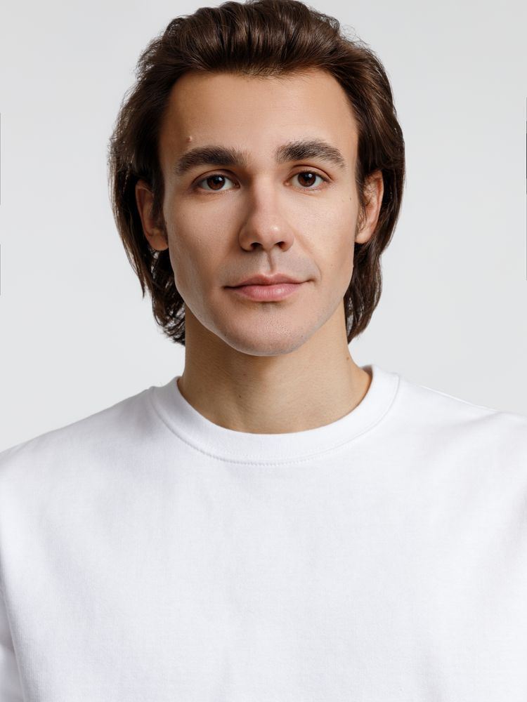 Свитшот унисекс Columbia, белый / Миниатюра модельного (1000)