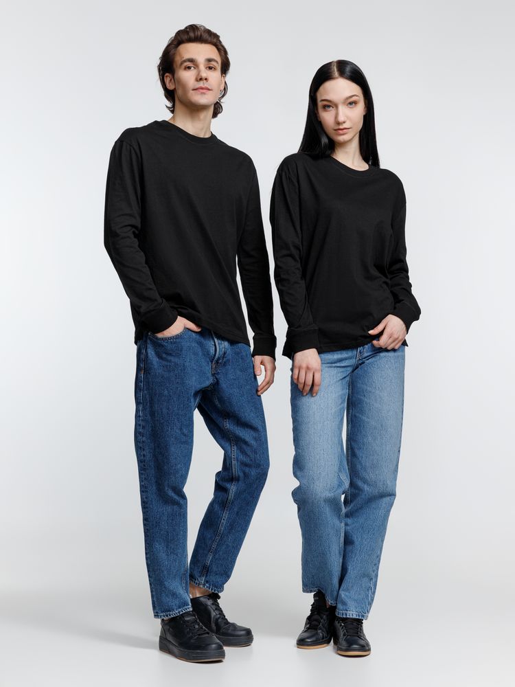 Футболка унисекс с длинным рукавом Pioneer LSL, черная / Миниатюра модельного (1000)