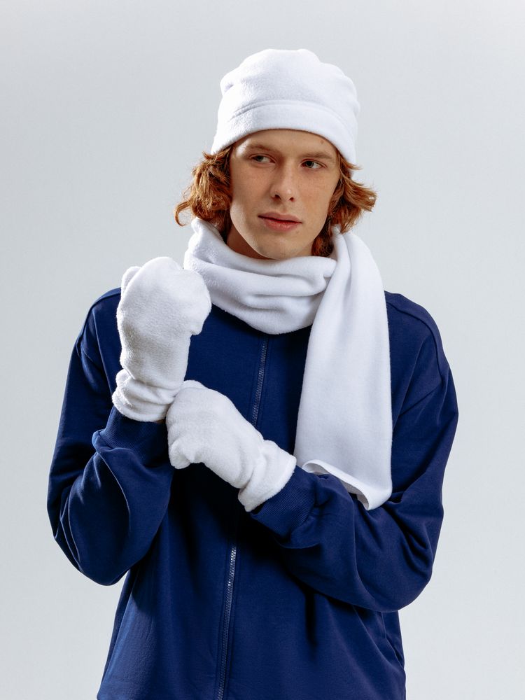 Шарф Fleecy, белый / Миниатюра модельного (1000)