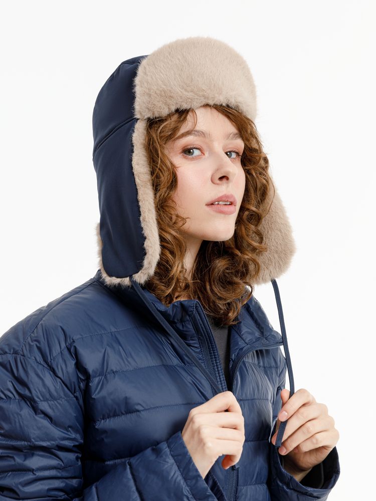 Шапка-ушанка Wasa, темно-синяя / Миниатюра модельного (1000)