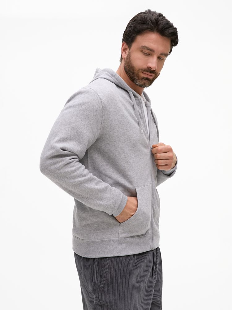 Толстовка унисекс Stone, серый меланж / Миниатюра модельного (1000)