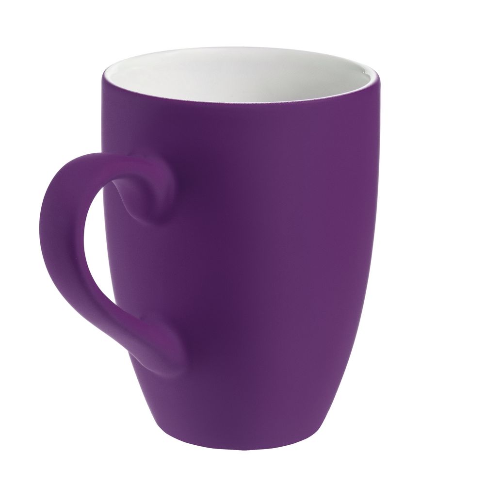 Кружка Best Morning c покрытием софт-тач, фиолетовая / Миниатюра WWW (1000)