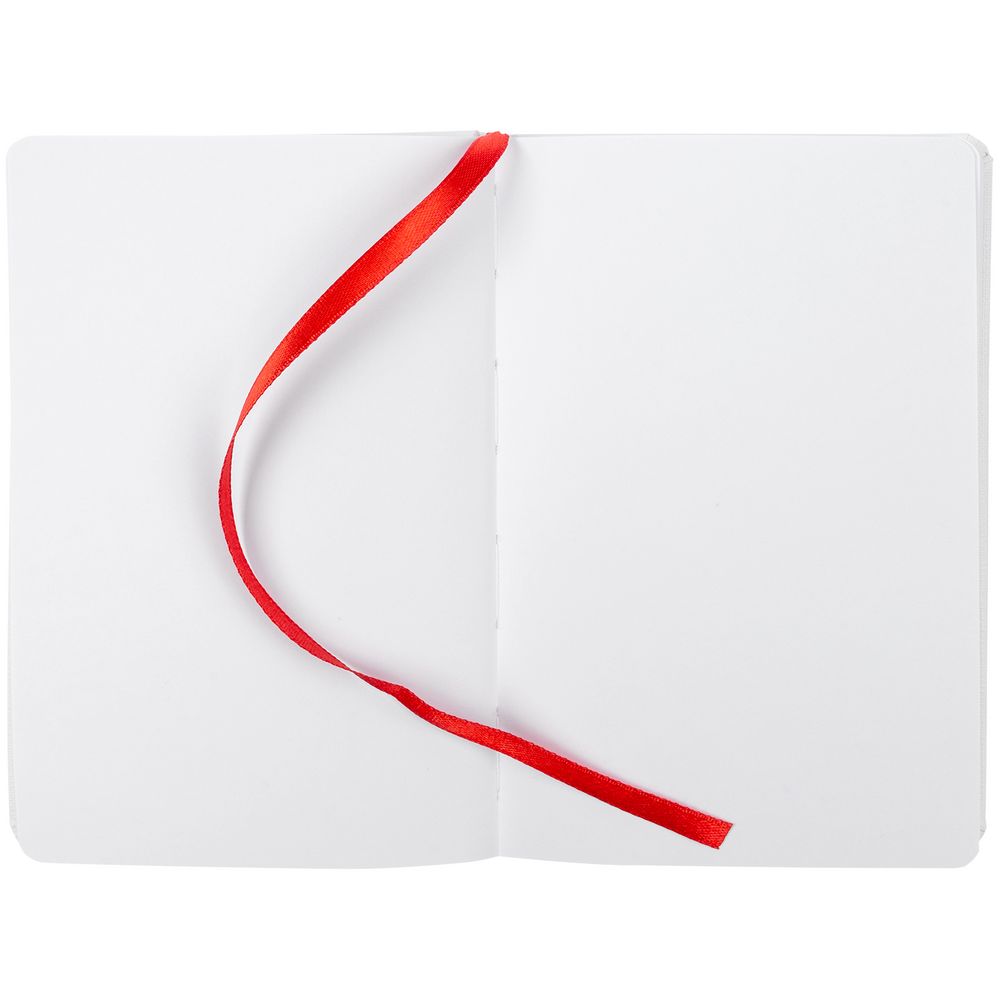 Блокнот Tex Mini, белый с красным / Миниатюра WWW (1000)