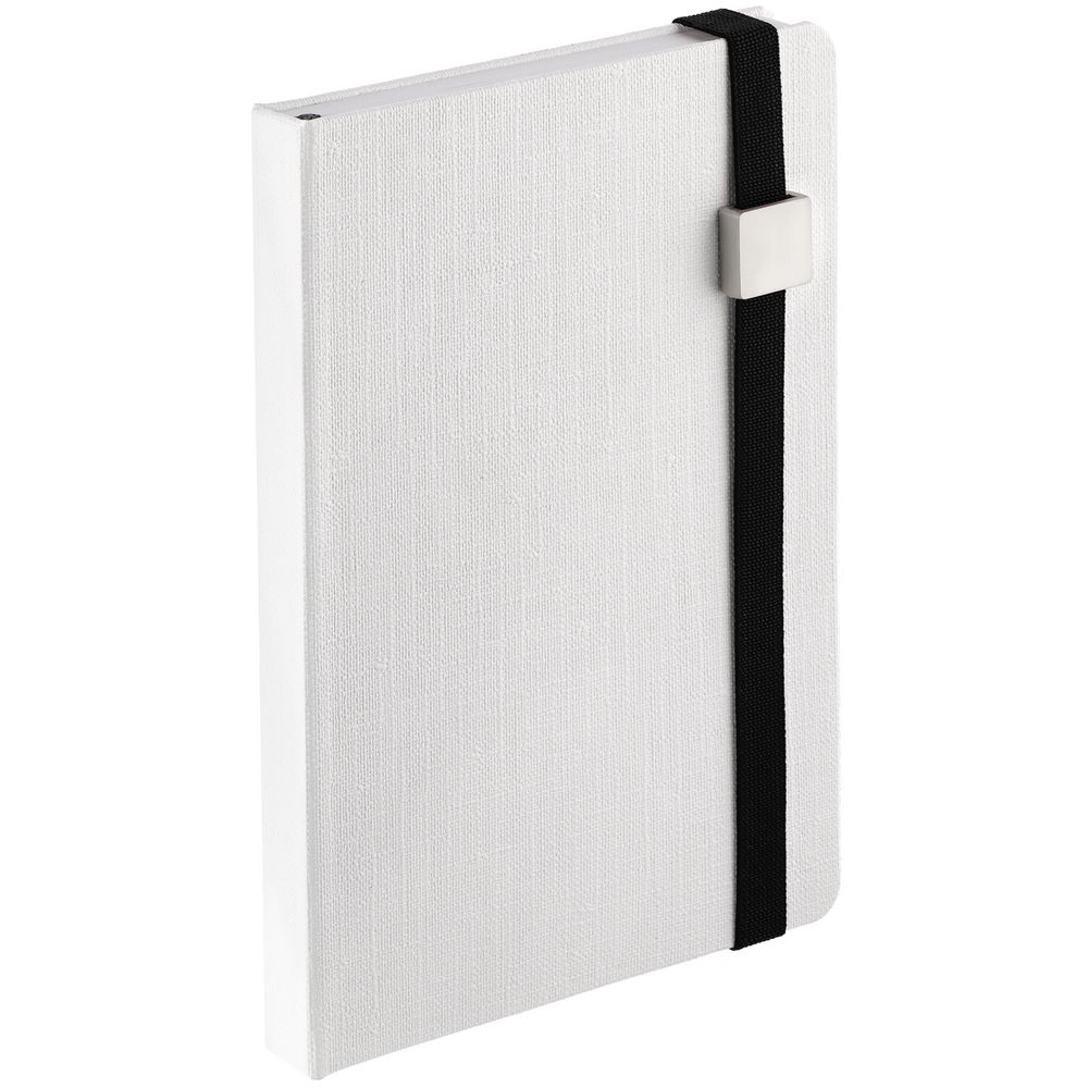 Блокнот Tex Metal, недатированный, белый с черным / Миниатюра WWW (1000)