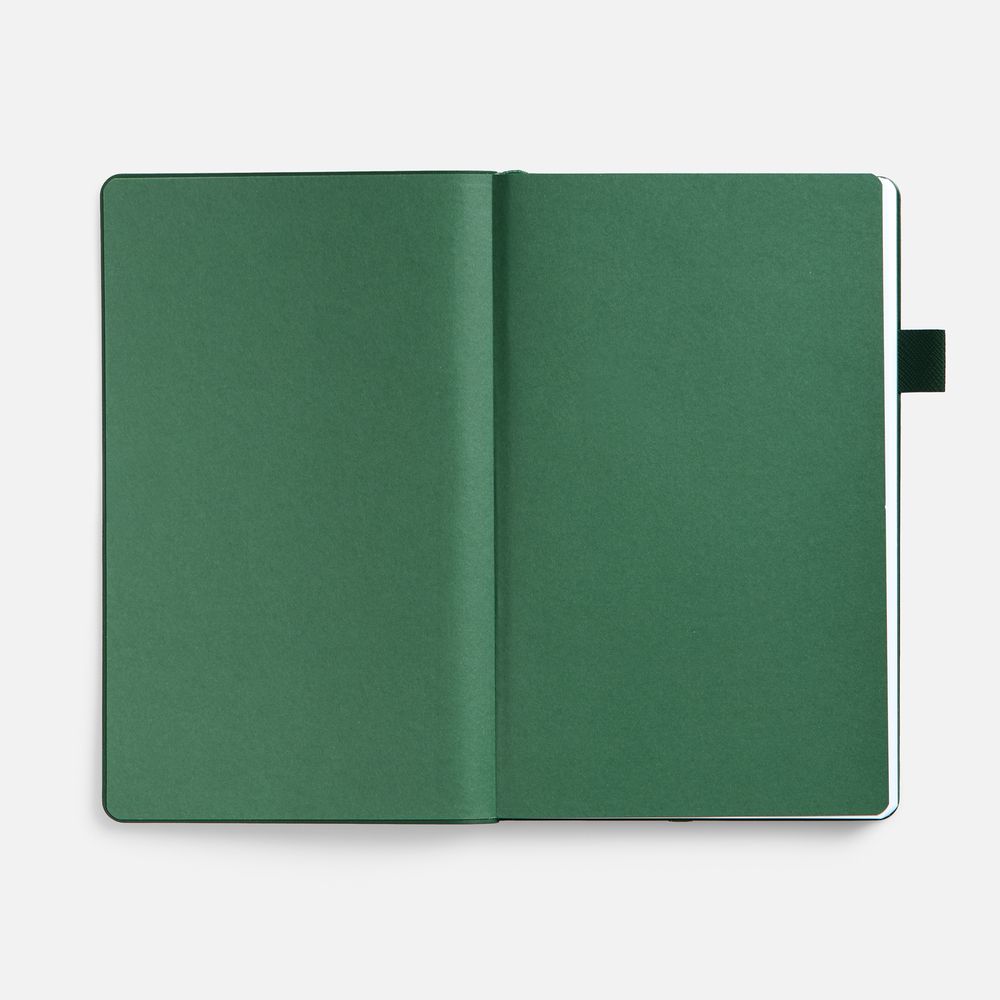 Ежедневник White Shall, недатированный, бело-зеленый / Миниатюра WWW (1000)