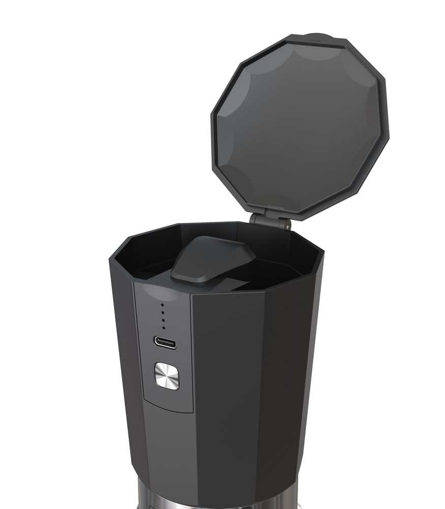 Портативная кофемолка Electric Coffee Grinder, черная с оранжевым / Миниатюра WWW (1000)