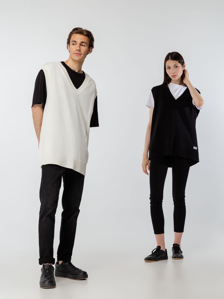 Жилет оверсайз унисекс Tad, черный / Миниатюра WWW (1000)