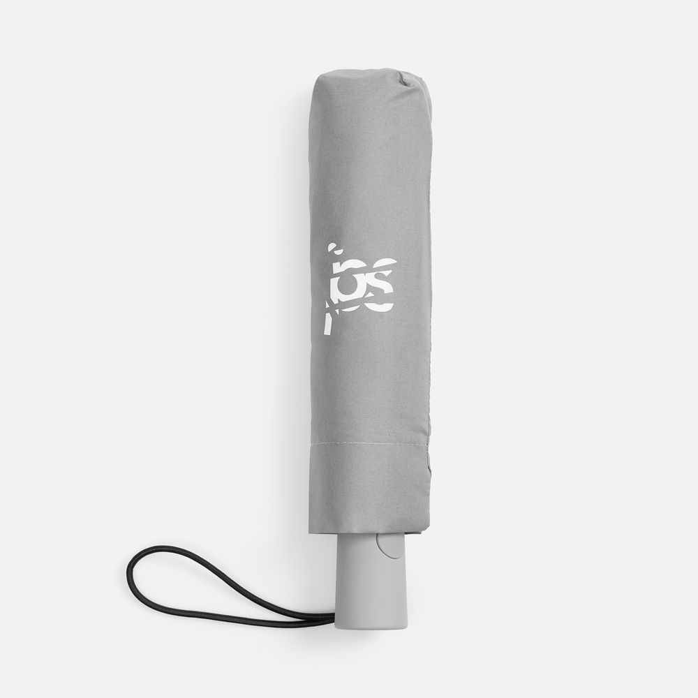 Зонт складной Hard Work с проявляющимся рисунком, серый / Миниатюра нанесения (1000)