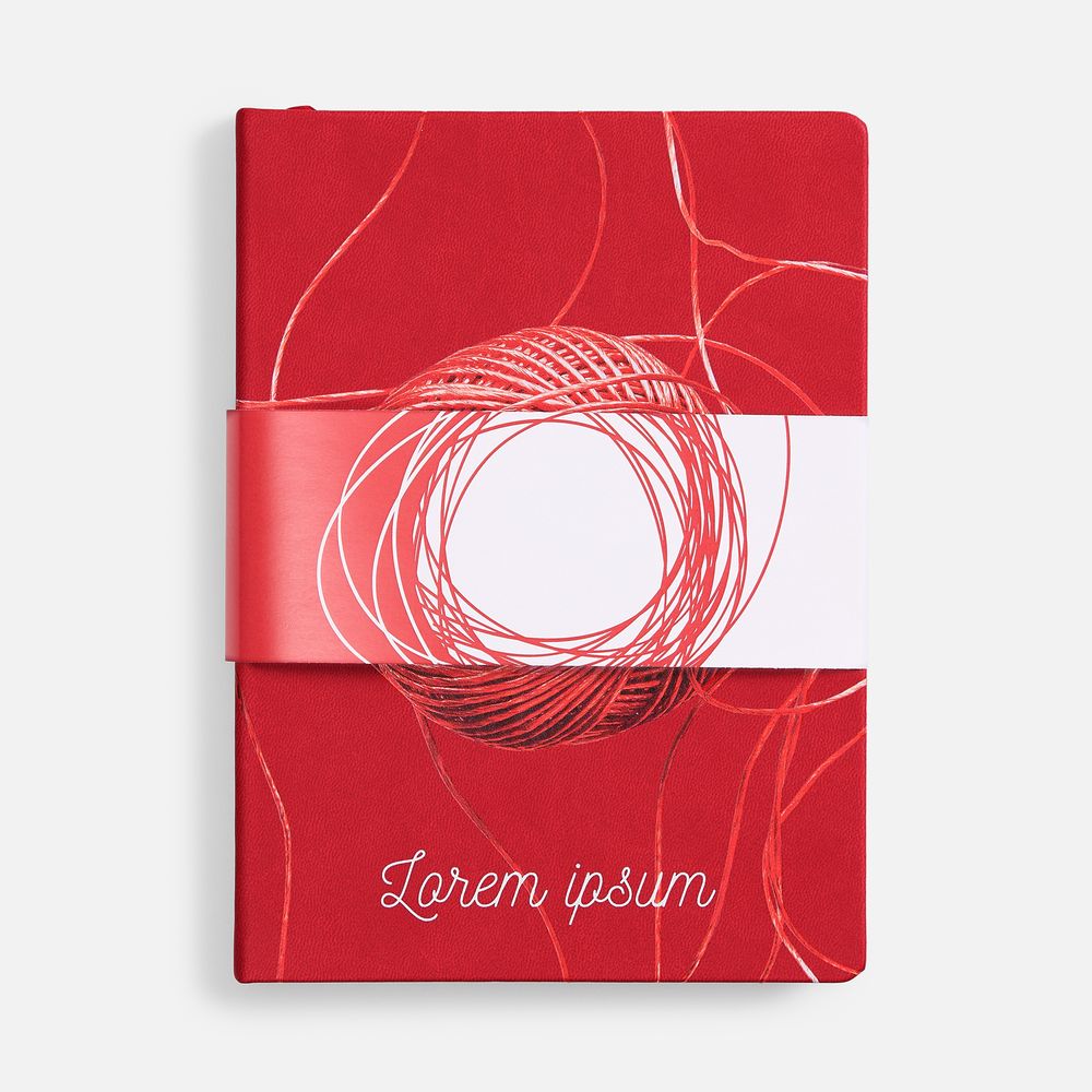 Ежедневник Cortado, недатированный, красный / Миниатюра нанесения (1000)
