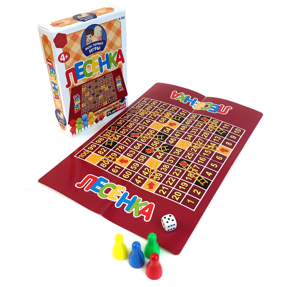 Настольная игра «Мои первые игры. Лесенка» / Миниатюра WWW (1000)