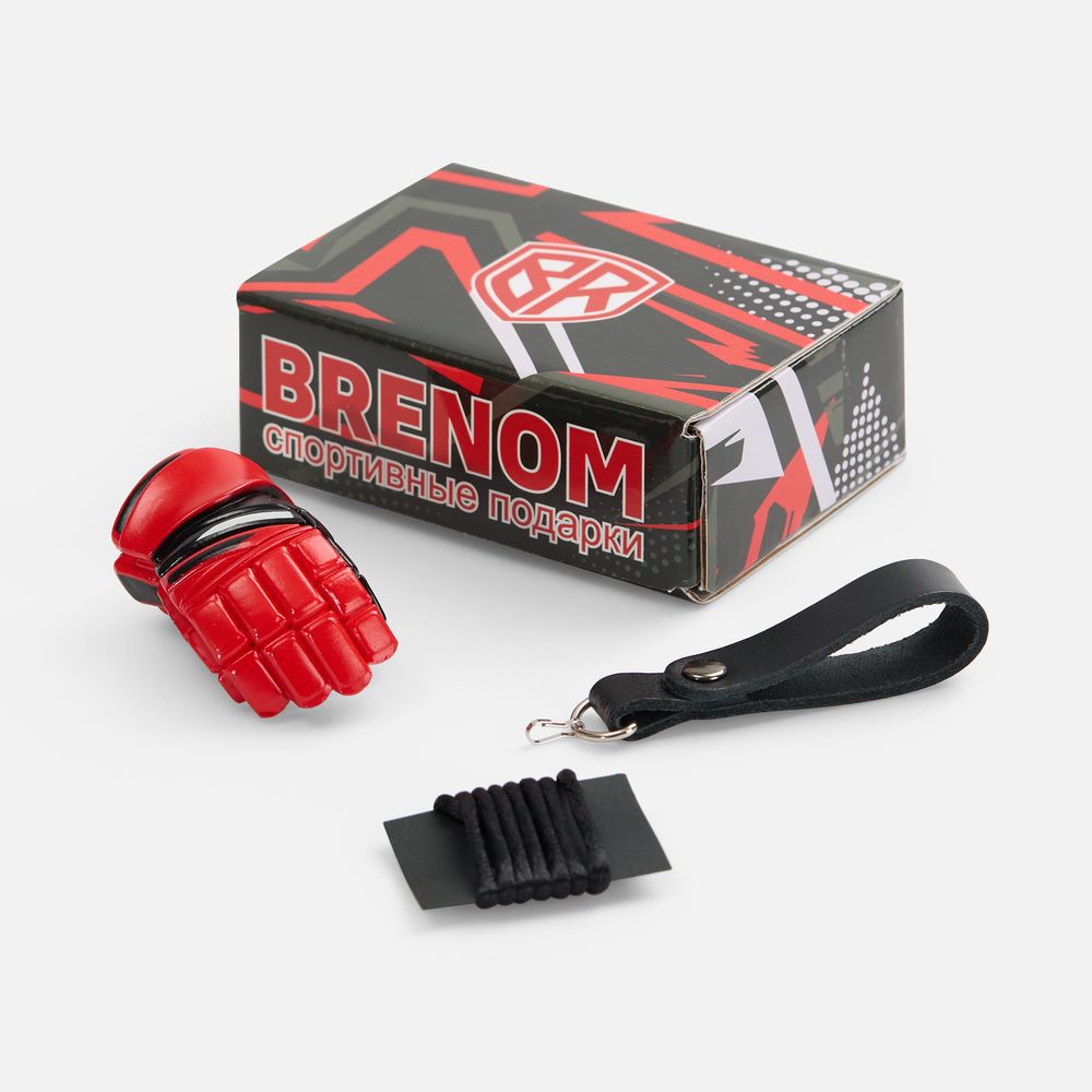 Брелок «Хоккейная перчатка», красный / Миниатюра WWW (1000)