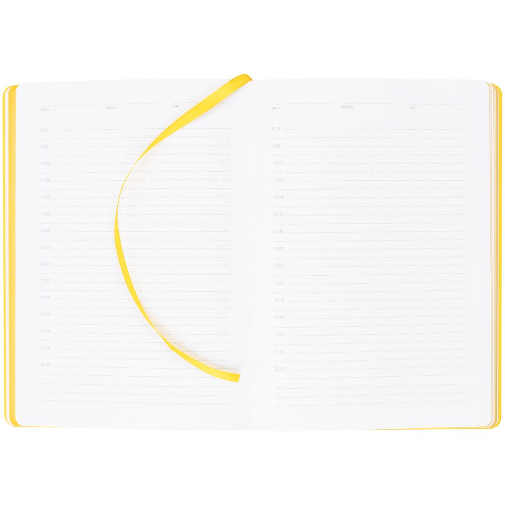 Ежедневник New Factor Metal, желтый / Миниатюра WWW (1000)