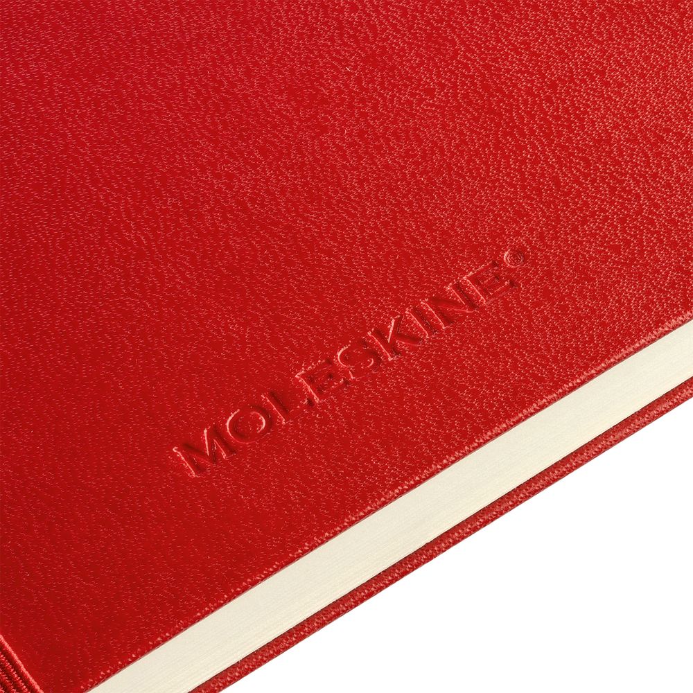 Записная книжка Moleskine Classic Large, в линейку, красная / Миниатюра WWW (1000)