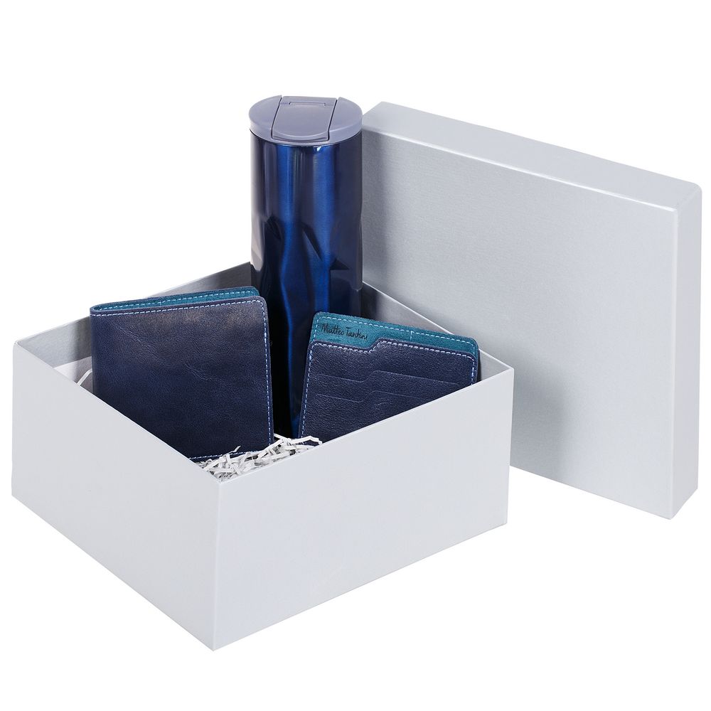 Коробка Satin, большая, серебристая / Миниатюра WWW (1000)