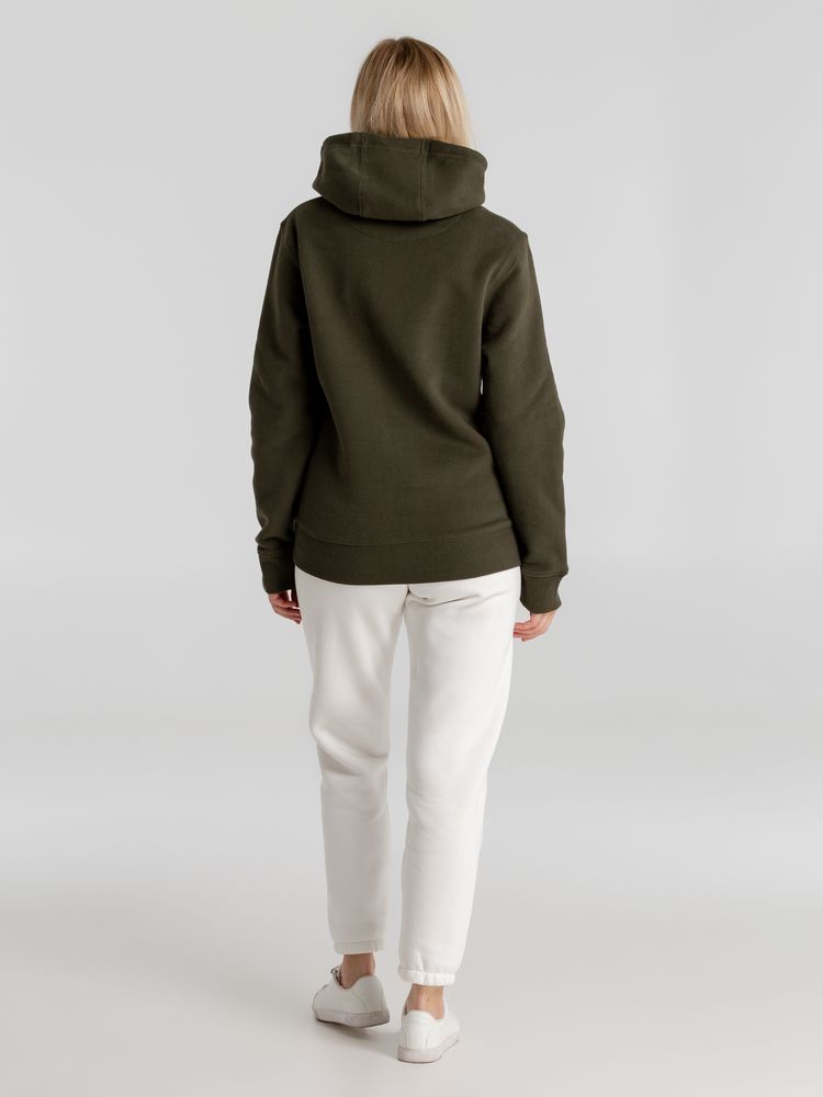 Толстовка с капюшоном унисекс King, хаки / Миниатюра WWW (1000)