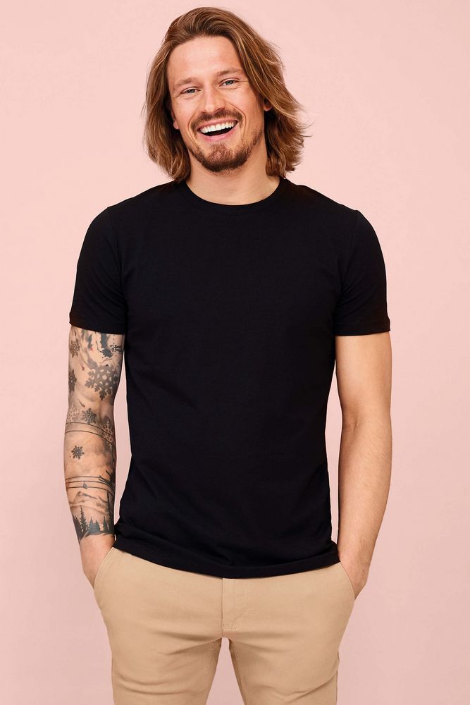 Футболка мужская Millenium Stretch Men, белая / Миниатюра WWW (1000)