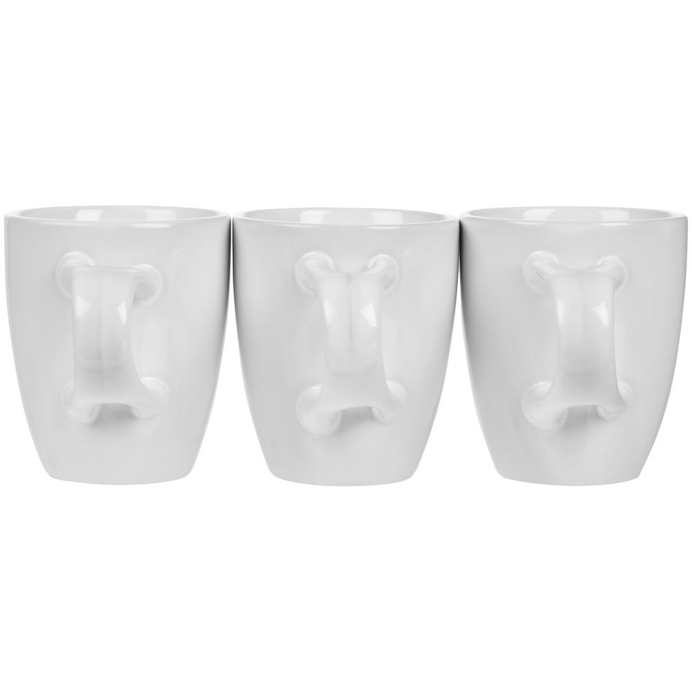 Кофейная кружка Pairy с ложкой, белая с оранжевой / Миниатюра WWW (1000)