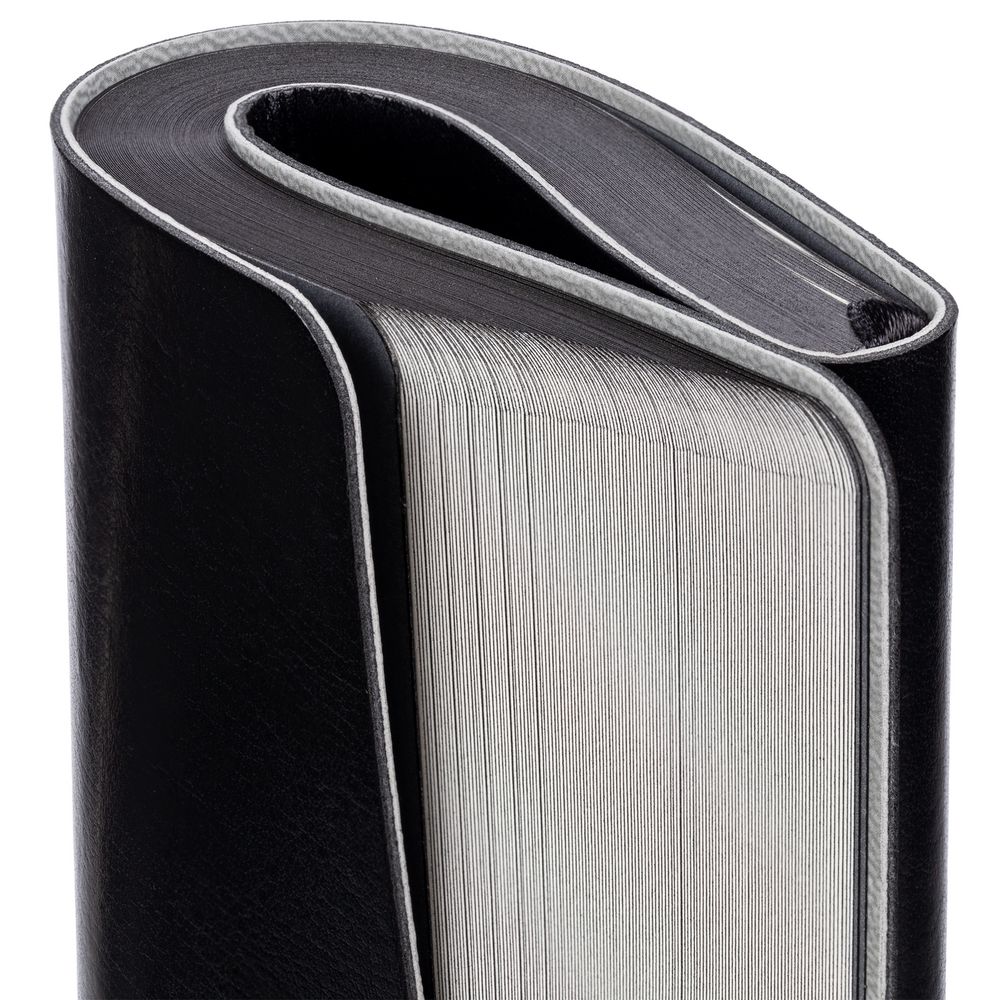 Ежедневник Slip, недатированный, черный, с тонированной бумагой / Миниатюра WWW (1000)