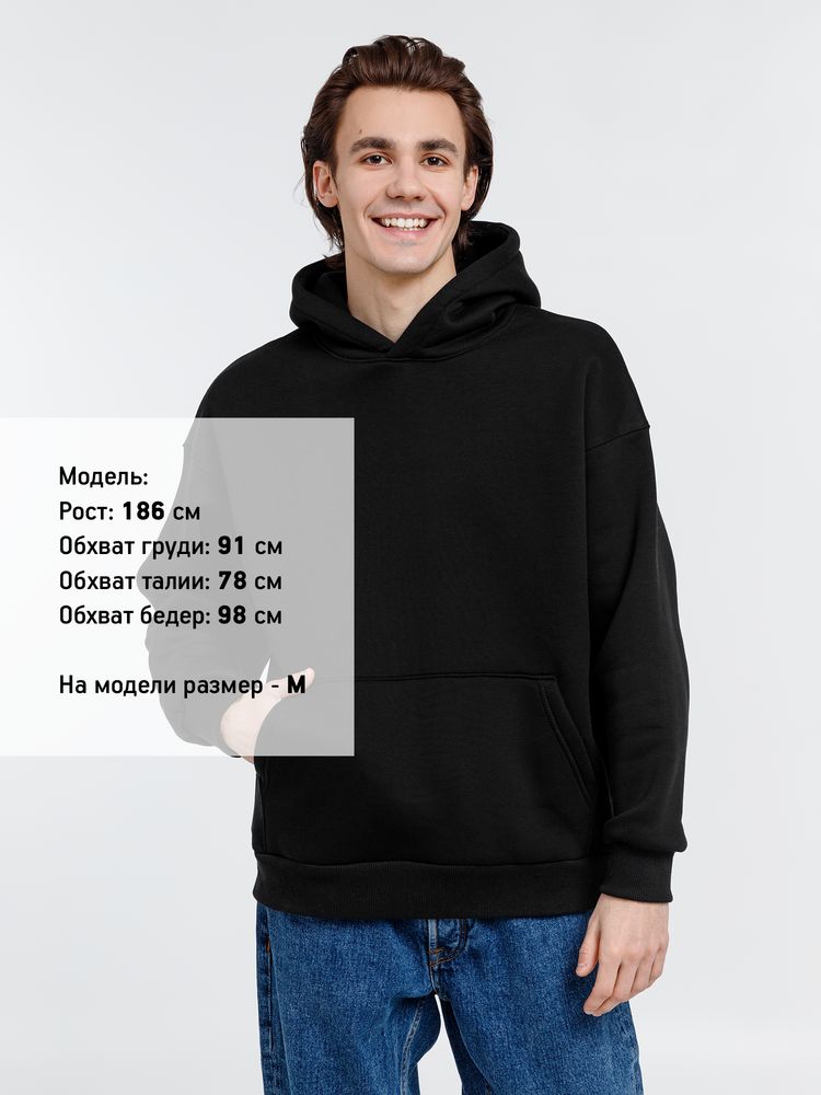 Худи оверсайз унисекс Go Easy, черное / Миниатюра WWW (1000)