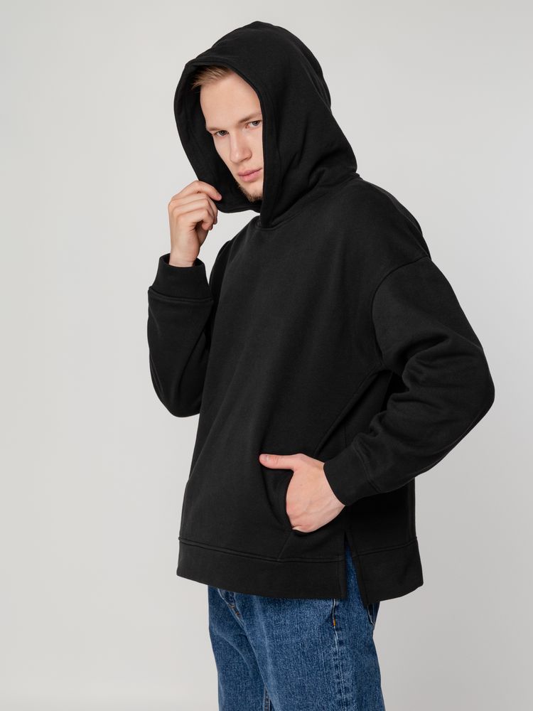 Худи оверсайз унисекс Tolla, черное / Миниатюра WWW (1000)