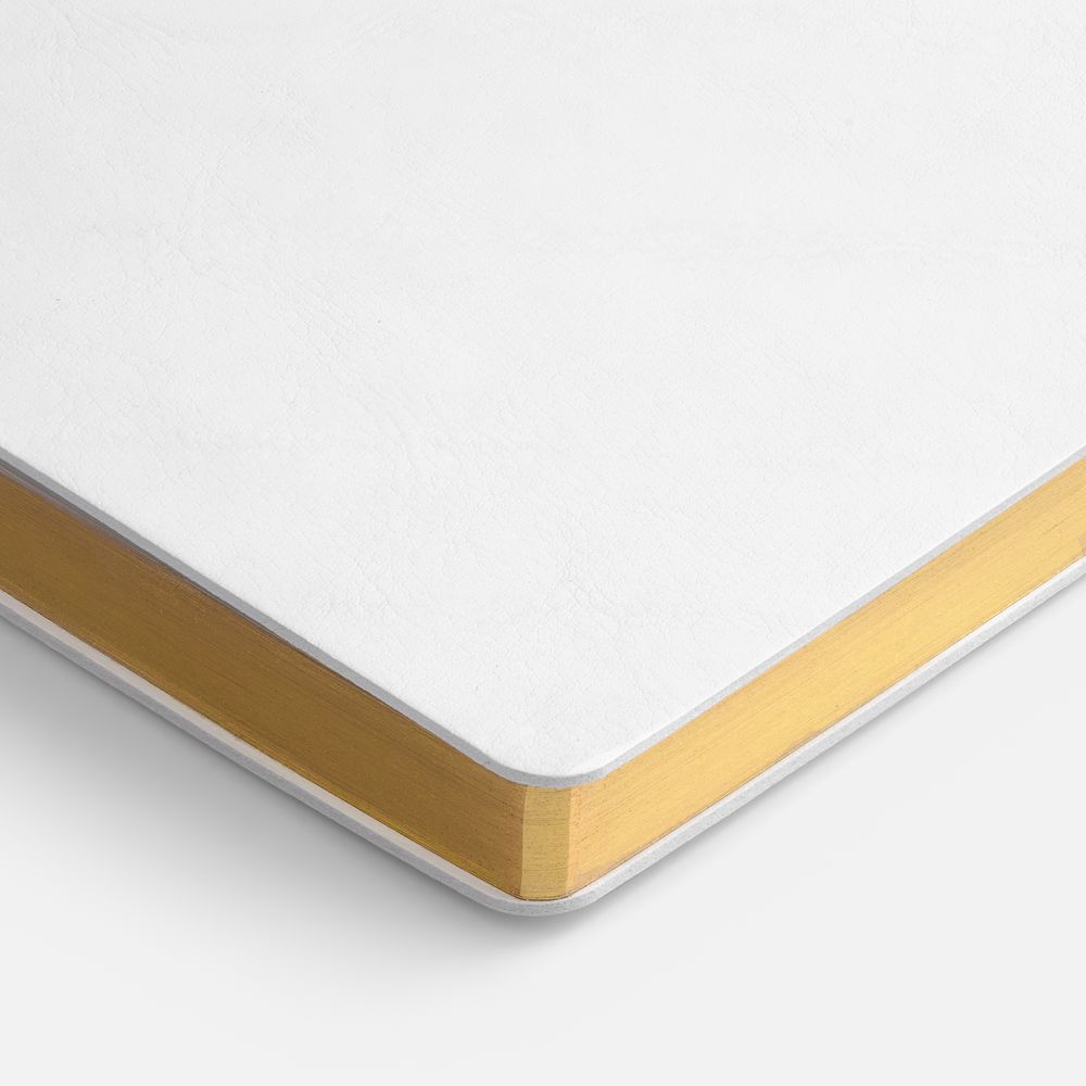 Ежедневник Nebraska Flex, недатированный, белый с золотистым / Миниатюра WWW (1000)