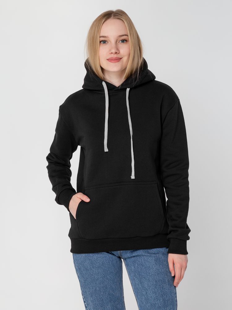 Толстовка с капюшоном Unit Kirenga Heavy, черная / Миниатюра WWW (1000)