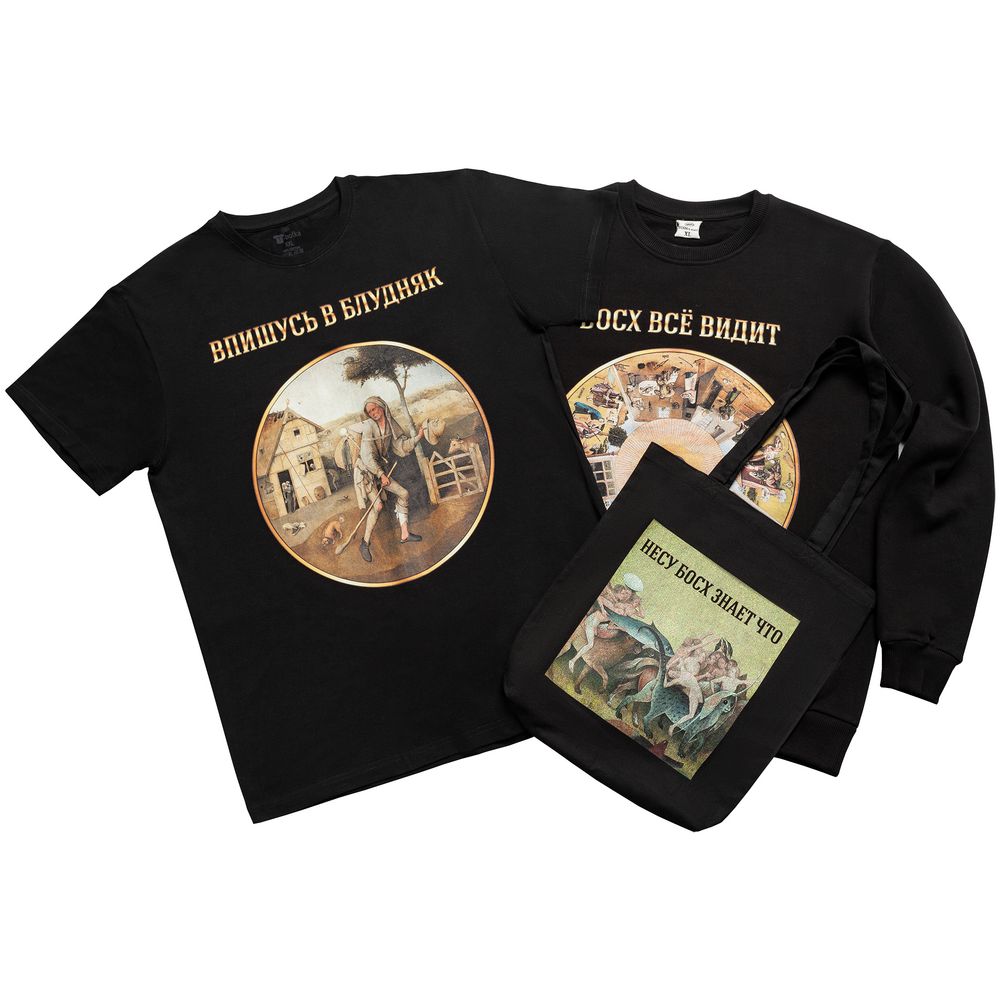 Футболка «Слава Босху!», черная / Миниатюра WWW (1000)