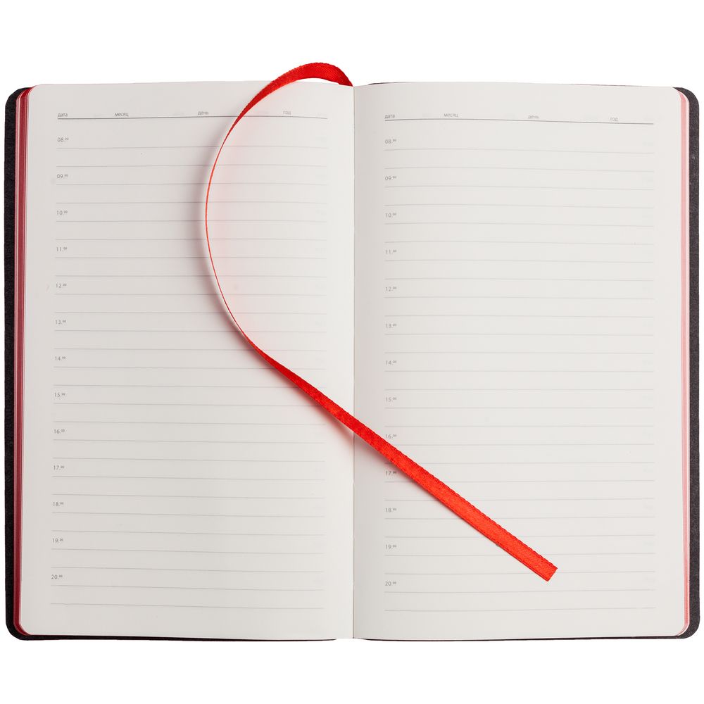 Ежедневник My Day, недатированный, красный / Миниатюра WWW (1000)