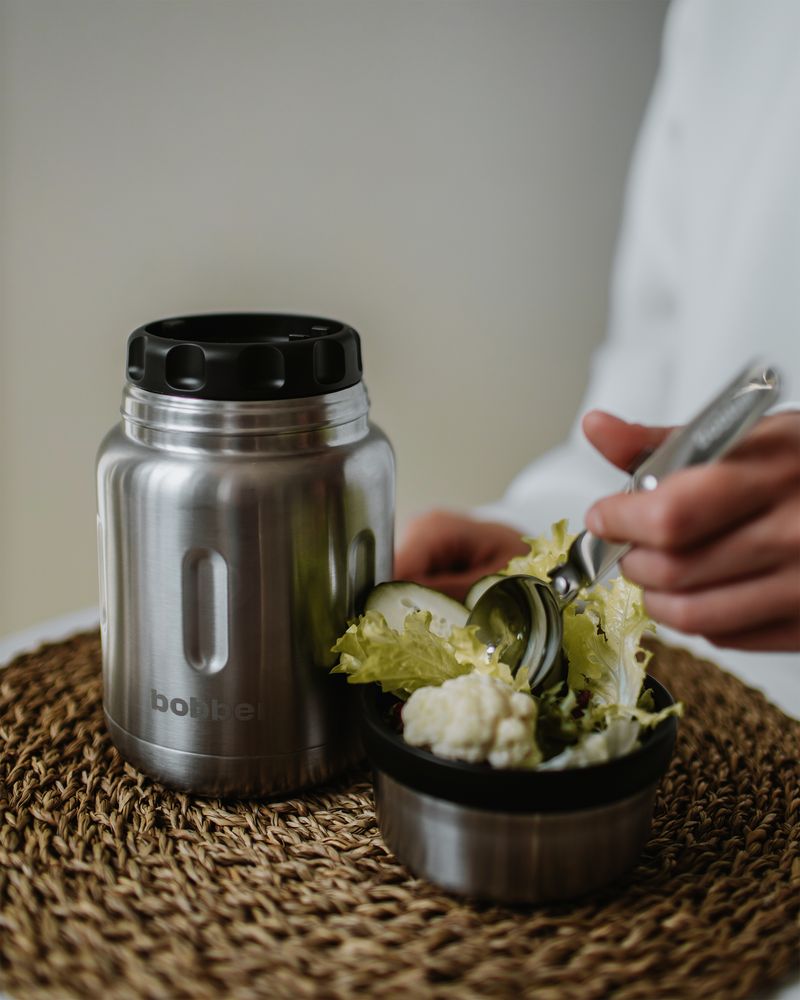 Термос для еды Jerrycan 700, вакуумный, стальной матовый / Миниатюра WWW (1000)