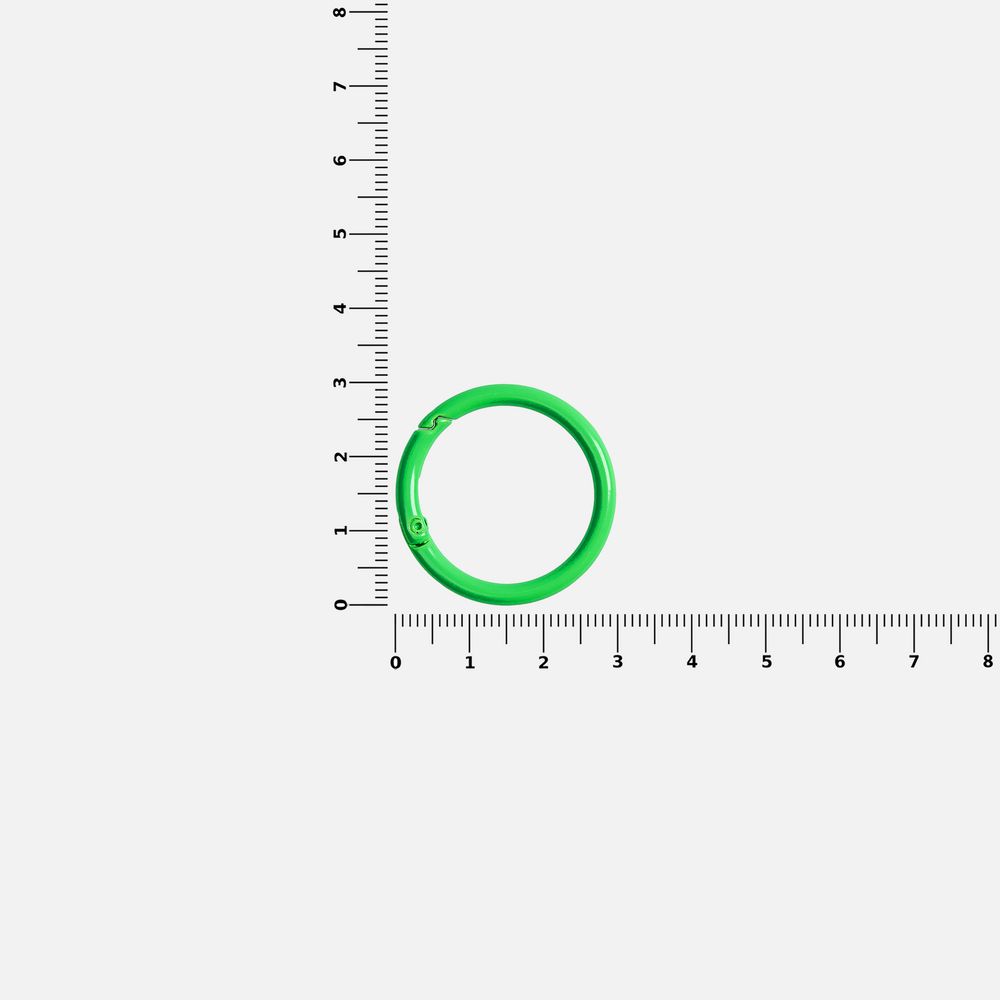 Карабин-кольцо Claus, L, зеленый неон / Миниатюра WWW (1000)