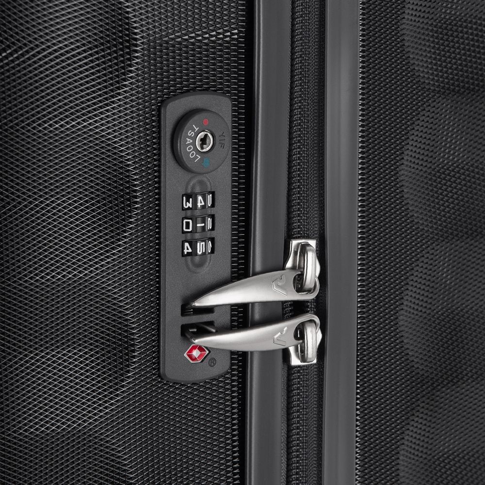 Чемодан Uno Zip Special L, черный / Миниатюра WWW (1000)