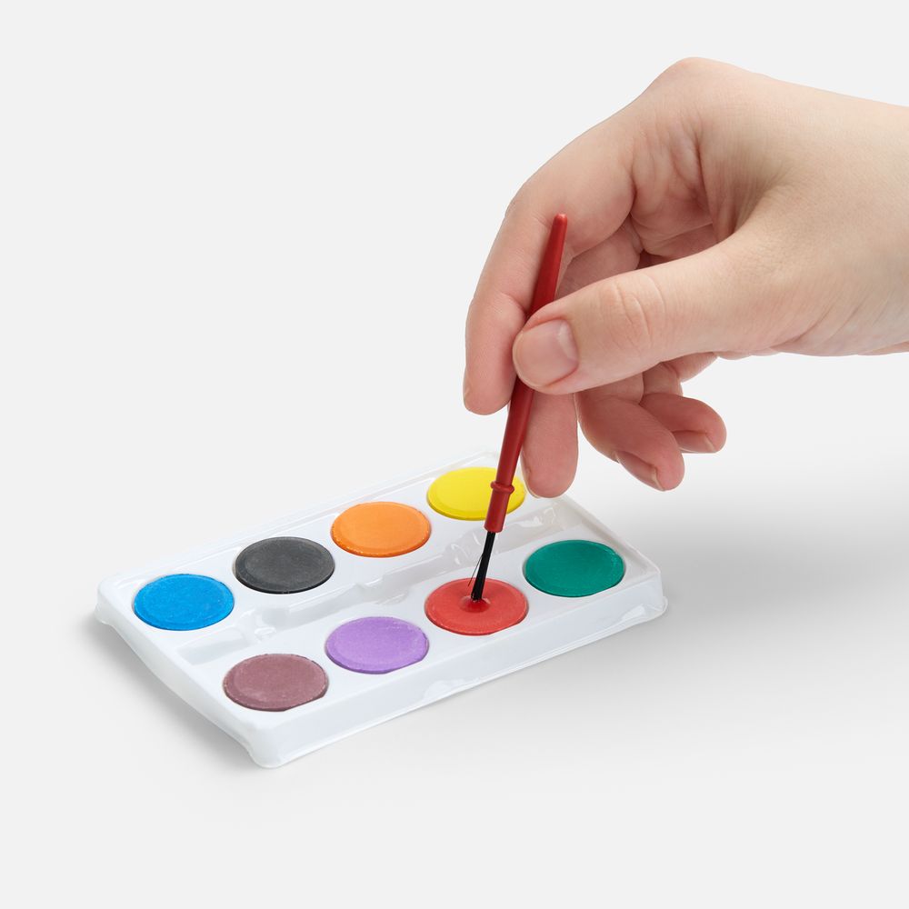 Краски Artmony, 8 цветов с кисточкой / Миниатюра WWW (1000)