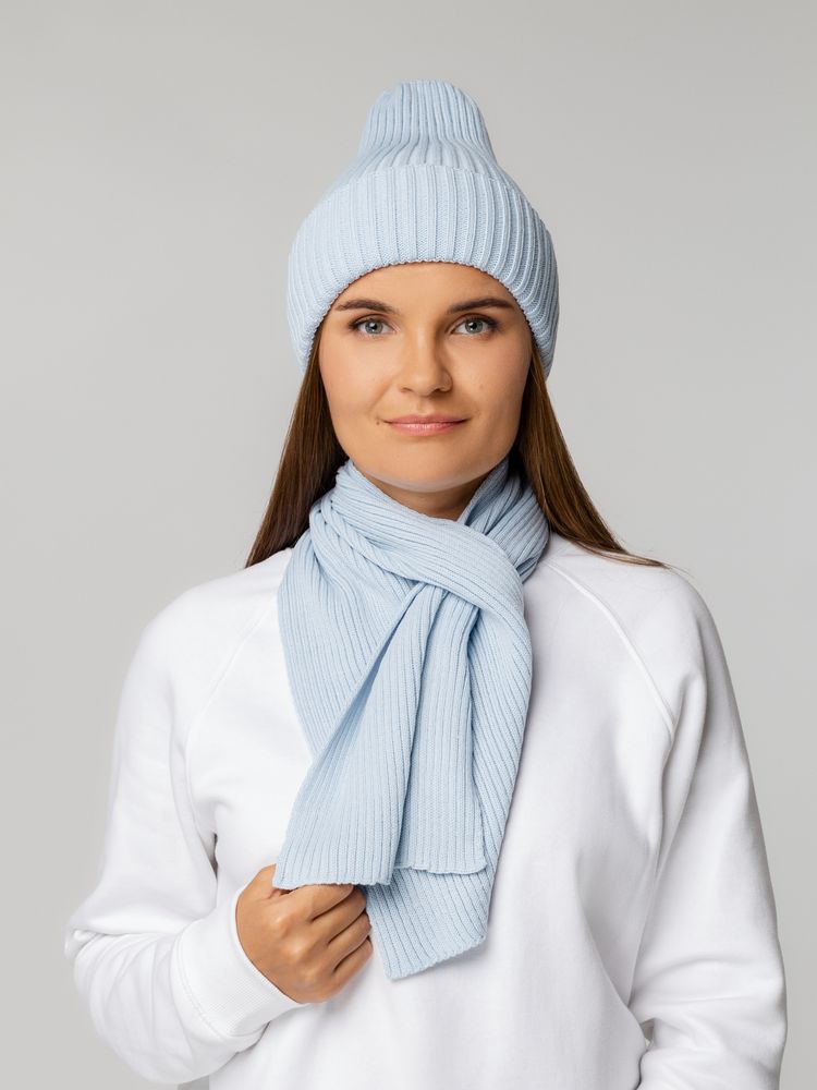 Шарф Yong, голубой / Миниатюра WWW (1000)